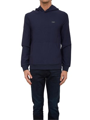 FELPA GUESS JEANS BLU in UOMO