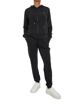 Pantaloni jogging Guess Jeans donna in scuba nero in DONNA