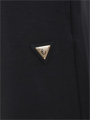 Pantaloni jogging Guess Jeans donna in scuba nero in DONNA