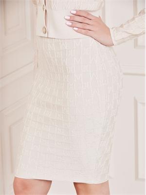 GUESS BY MARCIANO Gonna midi Marciano by Guess in misto viscosa jacquard logo all over in DONNA