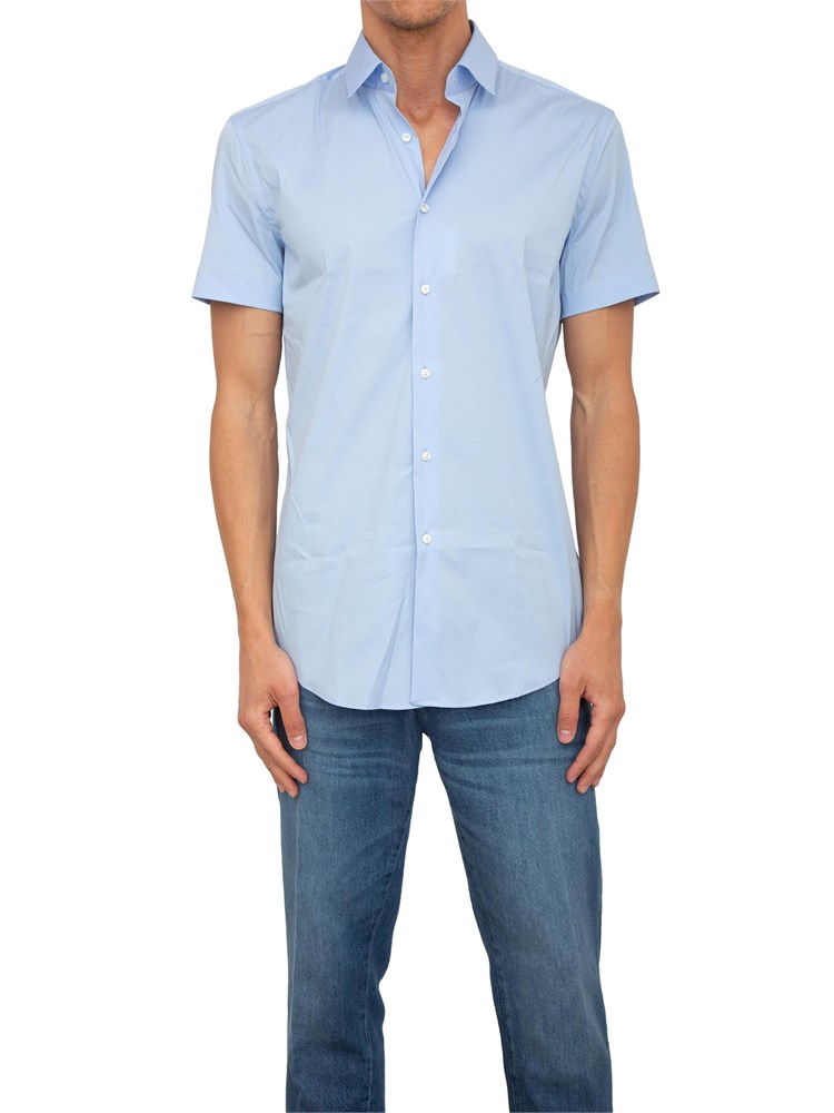 Camicia Boss P-Ray in cotone azzurro