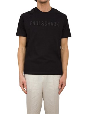 T-SHIRT PAUL&SHARK NERO in UOMO