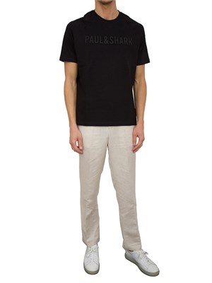 T-SHIRT PAUL&SHARK NERO in UOMO