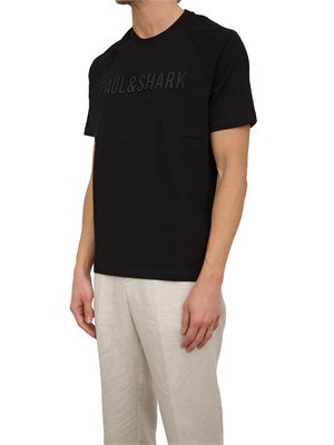T-SHIRT PAUL&SHARK NERO in UOMO