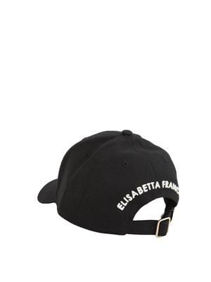 Cappello da baseball nero Elisabetta Franchi con logo in DONNA