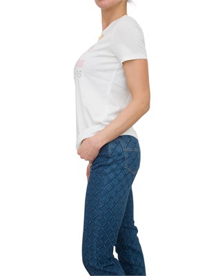 T-SHIRT ELISABETTA FRANCHI BIANCO in DONNA