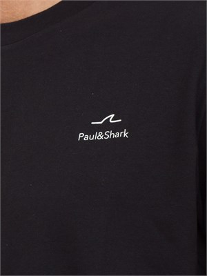 T-SHIRT PAUL&SHARK NERO in UOMO