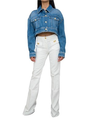GIUBBINO ELISABETTA FRANCHI BLU DENIM in DONNA