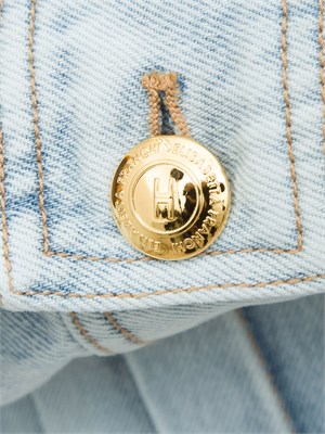 GIUBBINO ELISABETTA FRANCHI BLU DENIM in DONNA