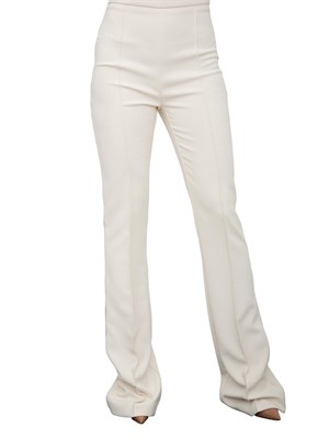 Pantaloni in crêpe avoroi con piping a contrasto Elisabetta Franchi in DONNA