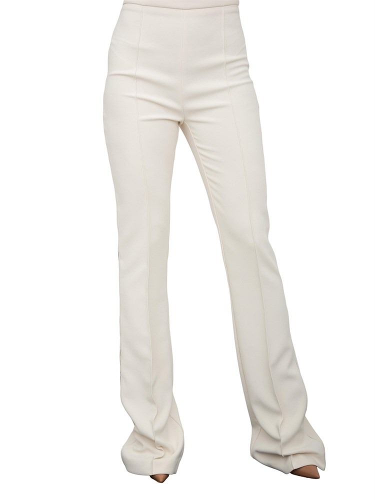 Pantaloni in crêpe avoroi con piping a contrasto Elisabetta Franchi