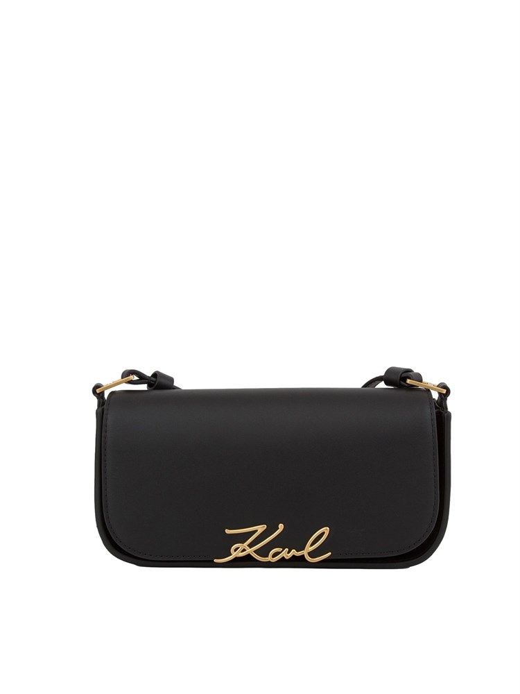 K.LAGERFELD Borsa a spalla ecopelle nera Karl Lagerfeld