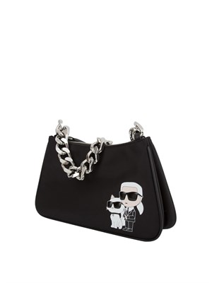 BORSA A SPALLA K.LAGERFELD NERO in DONNA