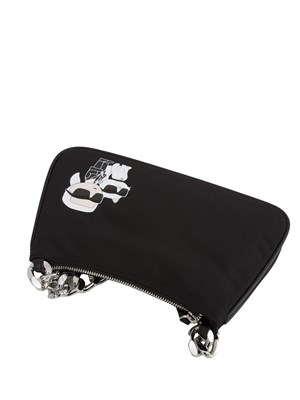 BORSA A SPALLA K.LAGERFELD NERO in DONNA