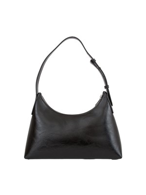 K.LAGERFELD Borsa a spalla nera Karl Lagerfeld logo metallico in DONNA