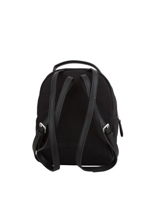 K.LAGERFELD Zaino nero Karl Lagerfeld con zip e logo tasca avanti in DONNA