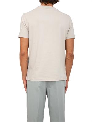 T-shirt Paul&Shark beige con stampa Sharks effetto distressed in UOMO