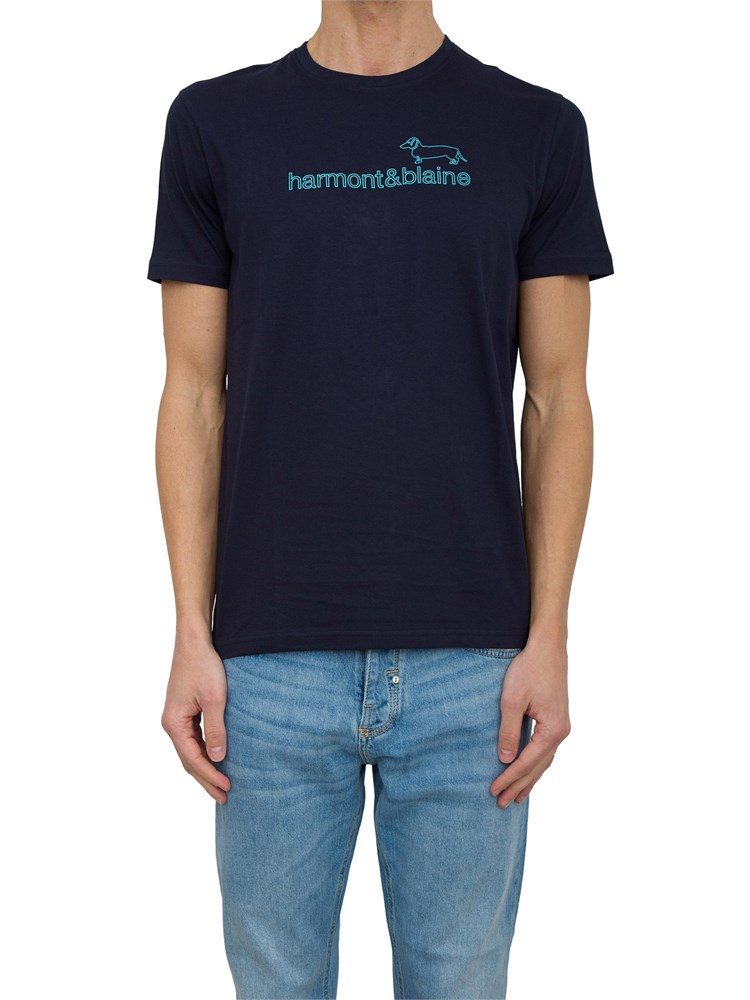 T-SHIRT HARMONT & BLAINE BLU