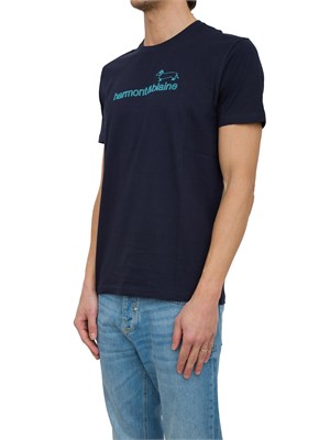 T-SHIRT HARMONT & BLAINE BLU in UOMO