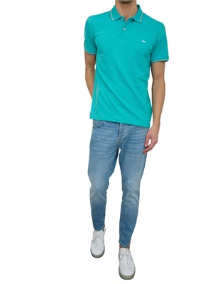 POLO HARMONT & BLAINE ACQUAMARINA in UOMO