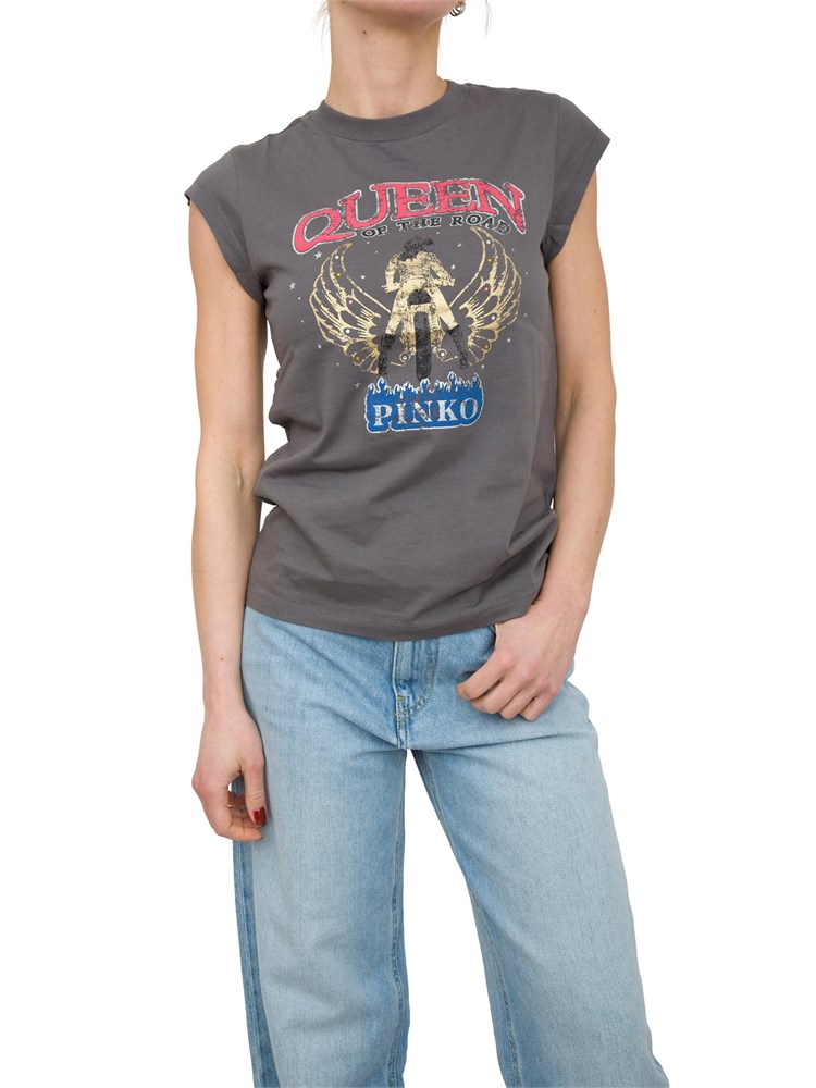 T-SHIRT PINKO GRIGIO