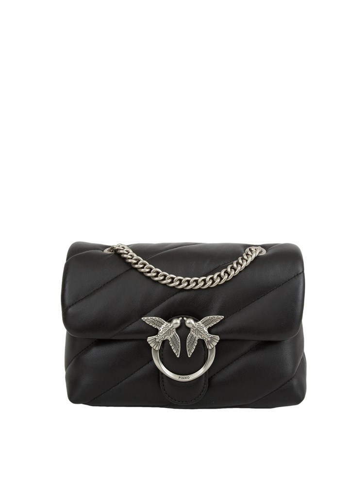 Borsa Pinko Mini Love Bag Puff Maxi Quilt nero