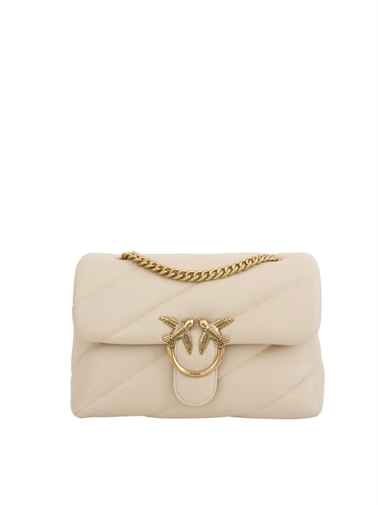 Borsa Pinko Classic Love Bag Puff Maxi Quilt beige