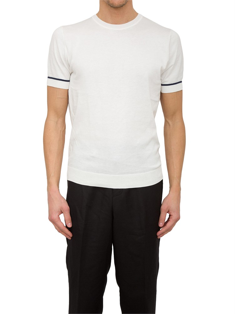 Maglia Antony Morato bianco in cotone e badge logato