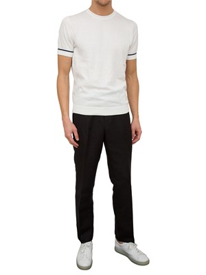 Maglia Antony Morato bianco in cotone e badge logato in UOMO