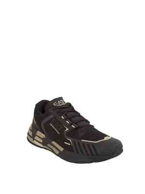 EA7 EMPORIO ARMANI Sneakers uomo nere e oro Emporio Armani in UOMO