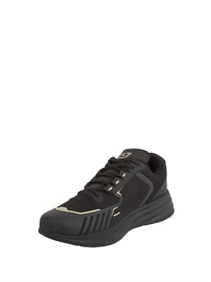 EA7 EMPORIO ARMANI Sneakers uomo nere e oro Emporio Armani in UOMO