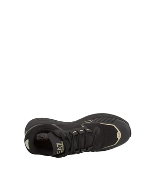 EA7 EMPORIO ARMANI Sneakers uomo nere e oro Emporio Armani in UOMO