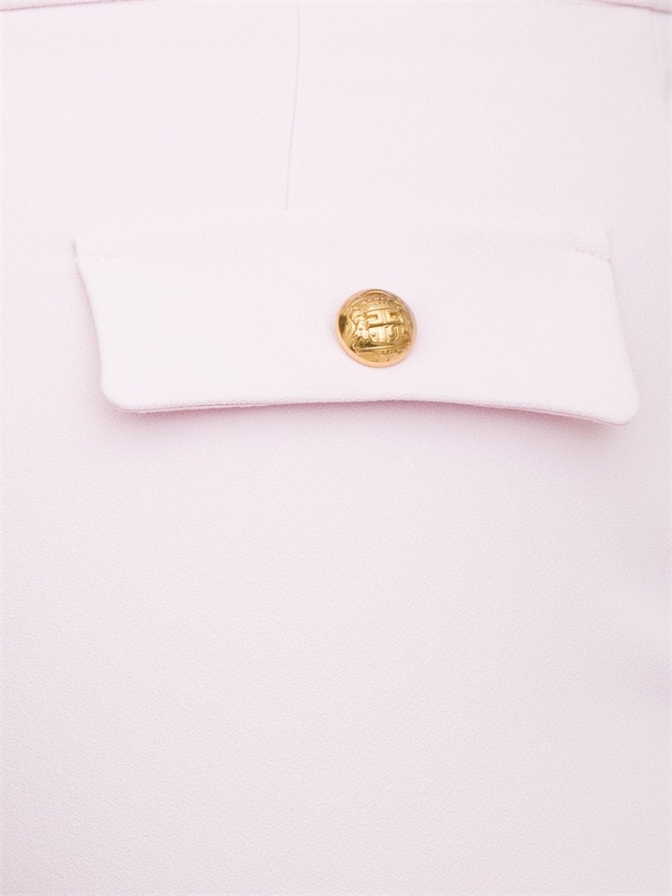 Tailleur monopetto in crêpe lilla Elisabetta Franchi
