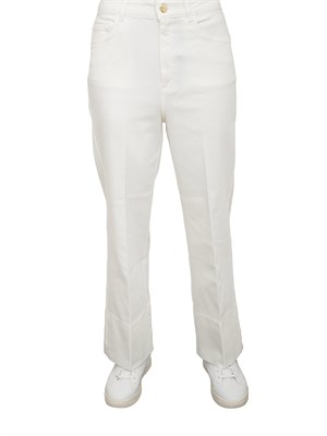 Pantalone in gabardina Emme Marella Bianco in DONNA