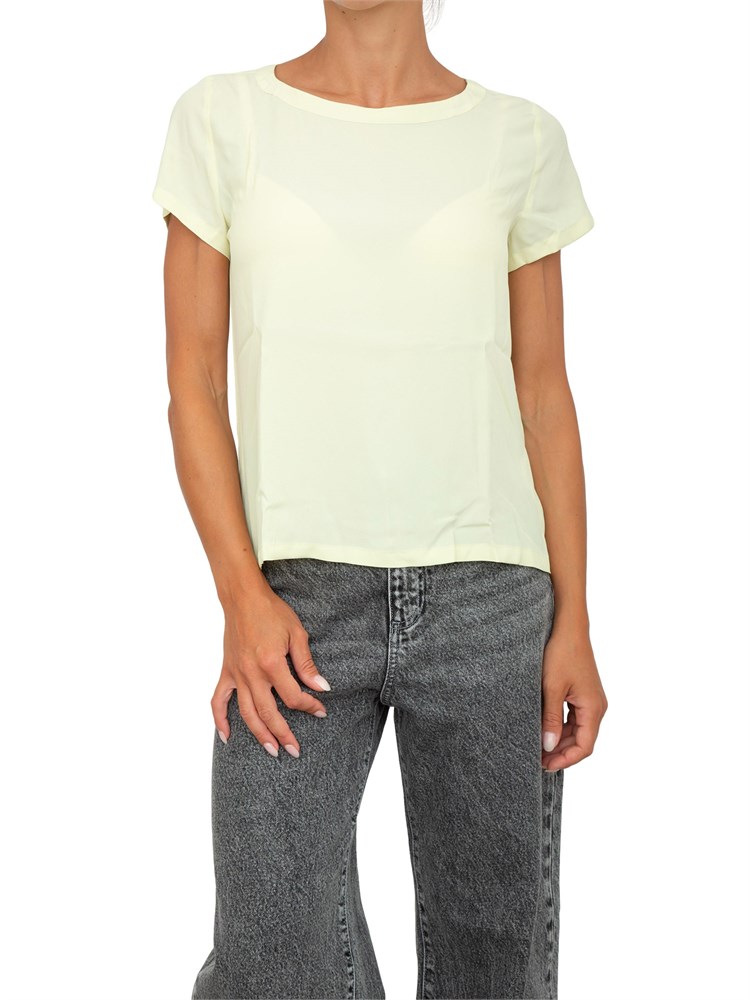 Blusa donna Emme Marella in creponne tecnico giallo