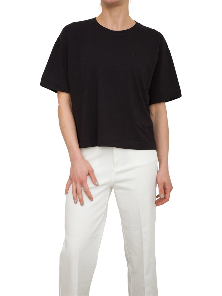 T-shirt boxy Marella con ricamo blu