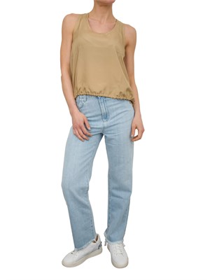 Jeans mum Marella in cross denim azzurro in DONNA
