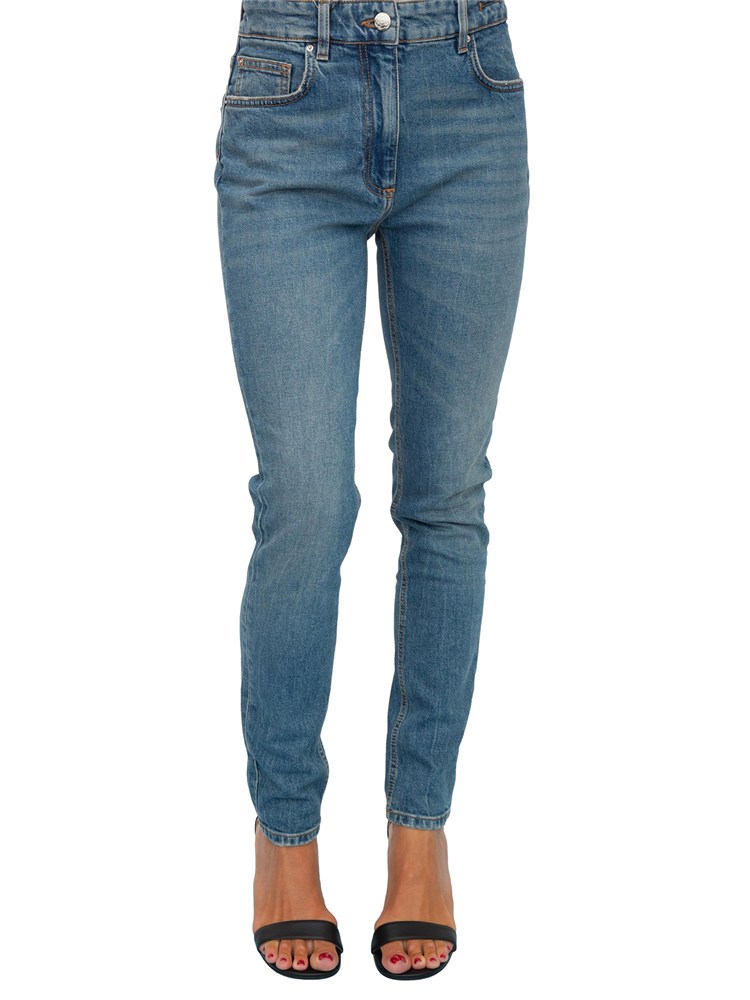 Jeans vita alta Marella in comodo cotone con lavaggio medio