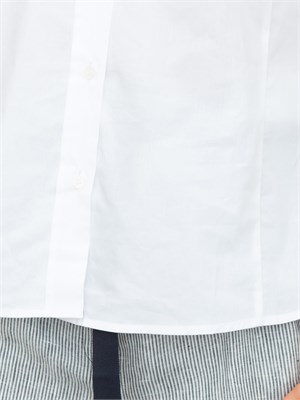 Camicia donna iBlues  modello sfiancato a maniche lunghe in popeline bianco in DONNA