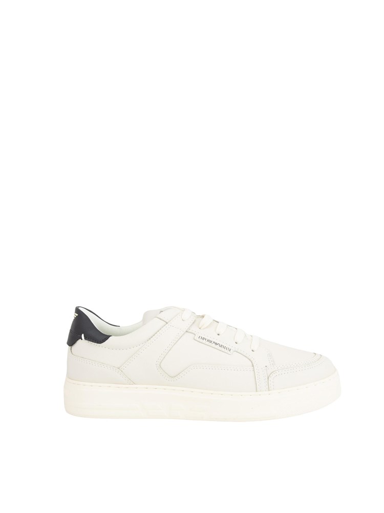 Sneaker uomo Emporio Armani in pelle bianca