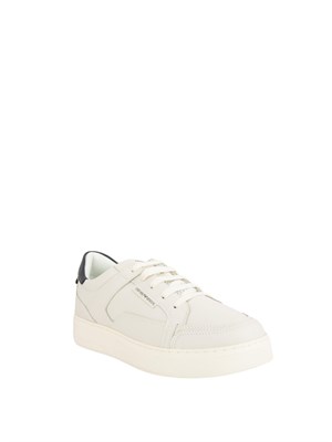Sneaker uomo Emporio Armani in pelle bianca in UOMO