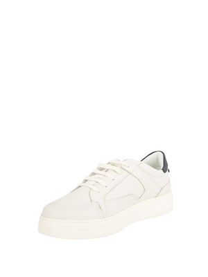 Sneaker uomo Emporio Armani in pelle bianca in UOMO