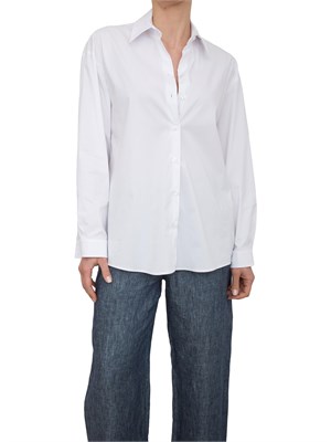 Camicia over Nenette popeline bianco in DONNA