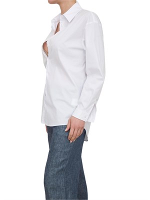 Camicia over Nenette popeline bianco in DONNA