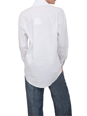 Camicia over Nenette popeline bianco in DONNA
