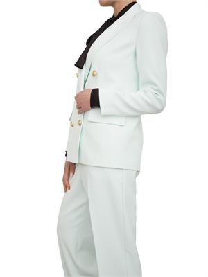 Giacca doppiopetto Nenette in cady acquamarina in DONNA