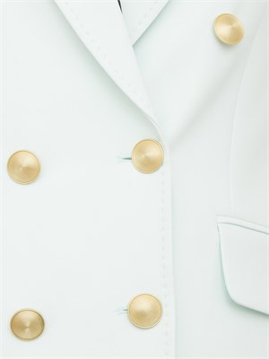 Giacca doppiopetto Nenette in cady acquamarina in DONNA