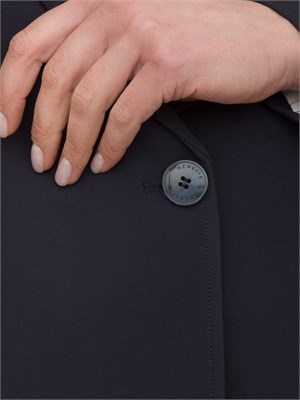 Giacca monopetto Nenette in tricottina blu in DONNA