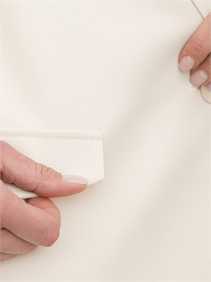 Giacca monopetto Nenette in tricottina bianco panna in DONNA