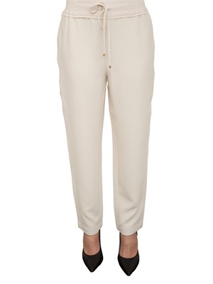 Panaloni chino Nenette bianco panna con coulisse in vita in DONNA